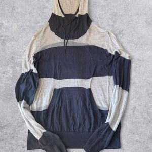 Allsaints Women's White and Grey Hoodie